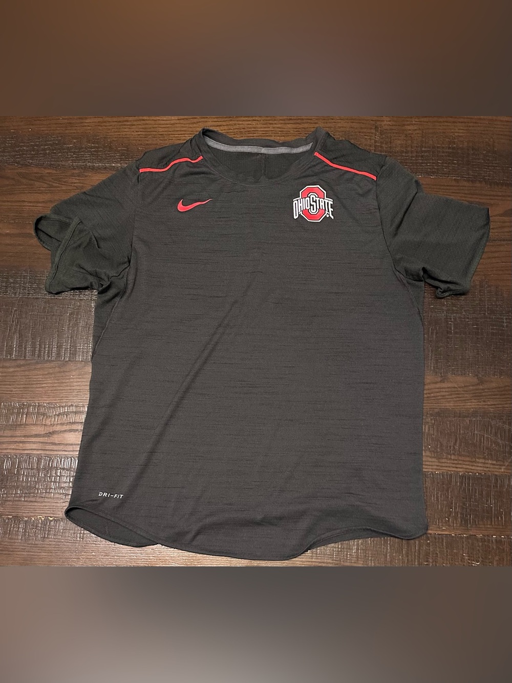 Nike Men's Black Ohio State Buckeyes Sideline Performance Shirt Sz Large No Tag